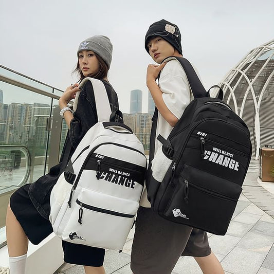 Two Tone Backpack Lettering