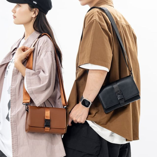 Crossbody Bag Buckled Box Flap