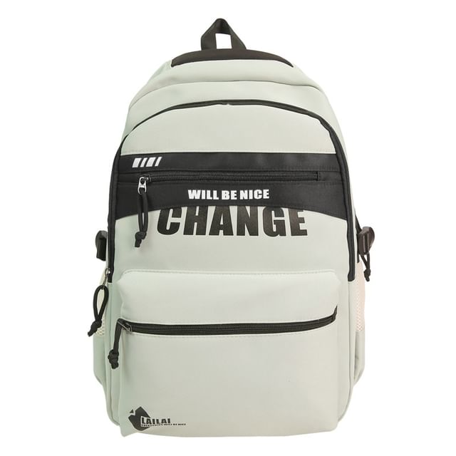 Two Tone Backpack Lettering