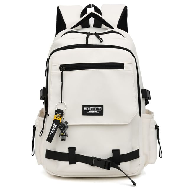 Flap Charm Lettering Bag Backpack / Set