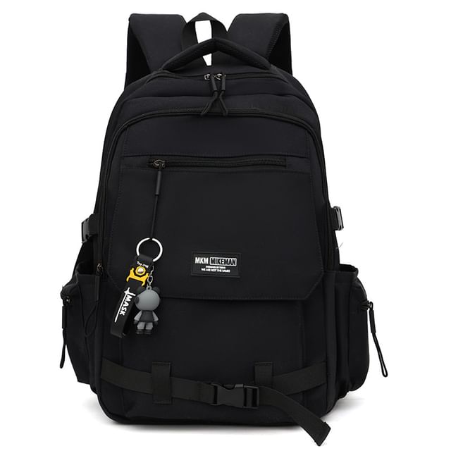 Flap Charm Lettering Bag Backpack / Set