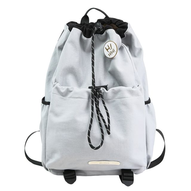 Drawstring Lettering Backpack