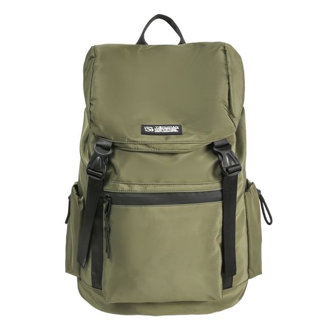 Backpack Buckled Flap Lettering