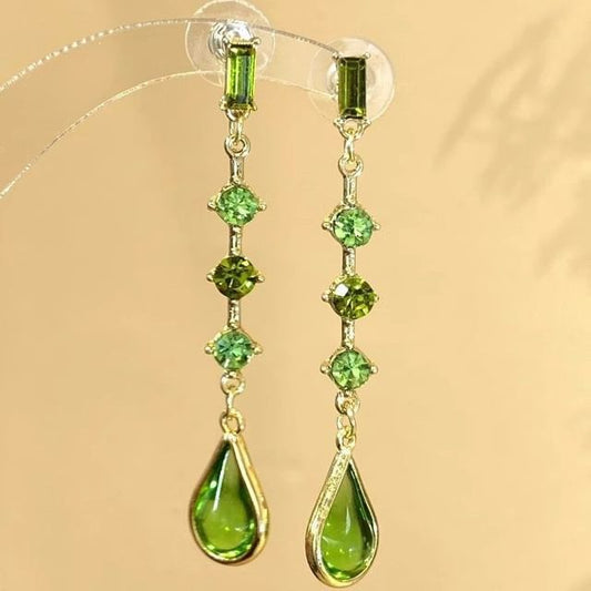 Teardrop Drop Rhinestone Earring