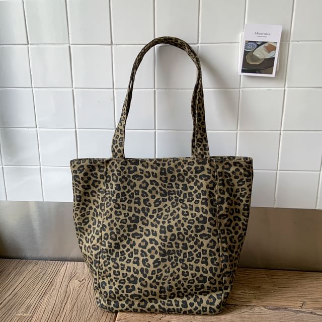 Leopard Tote Bag Print