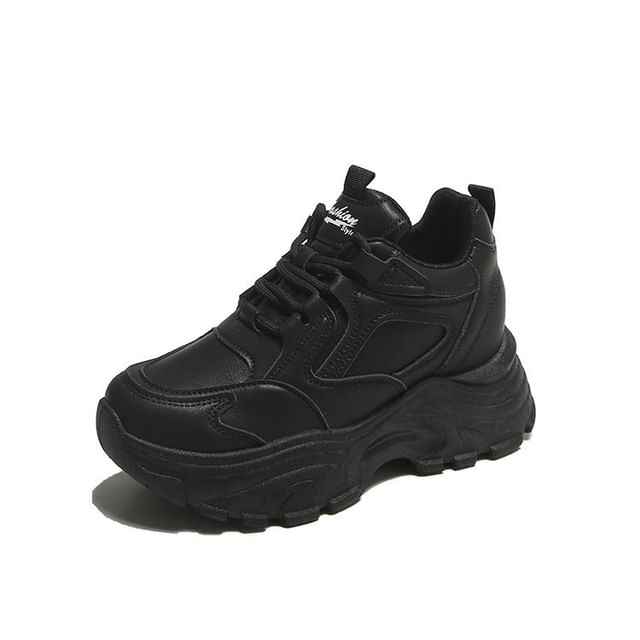 Sneakers Platform Panel Hidden Wedge