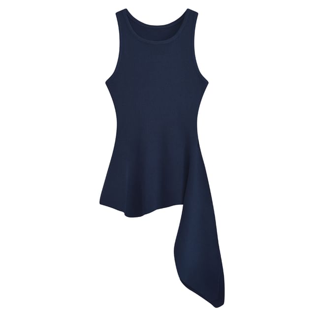 Plain Cutout Tie-Waist Fitted Cami Top