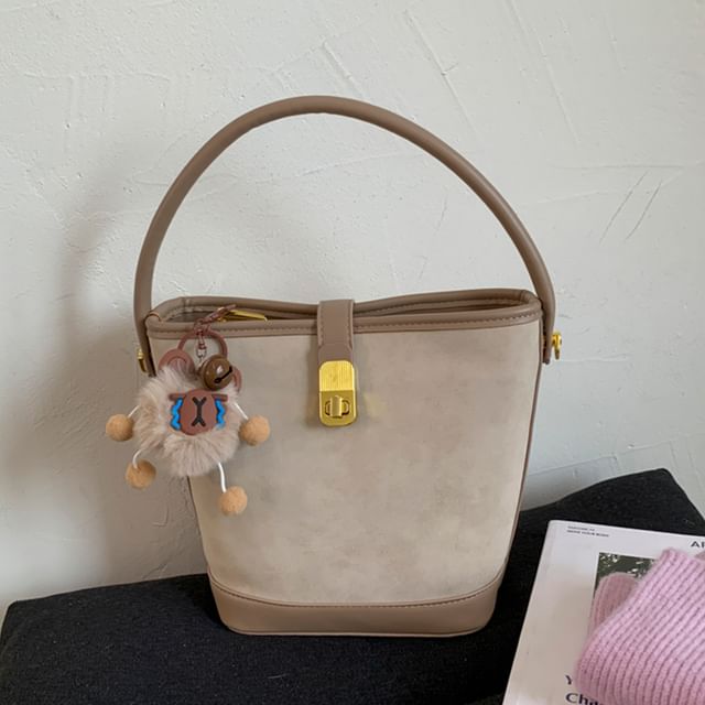 Faux Piped Leather Bag Crossbody