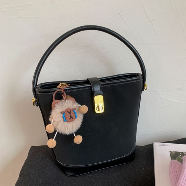 Faux Piped Leather Bag Crossbody