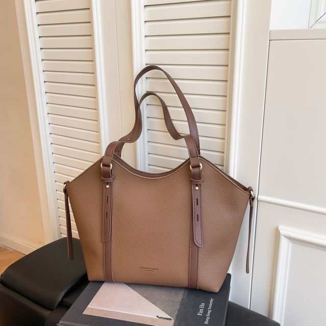 Leather Bag Faux Tote