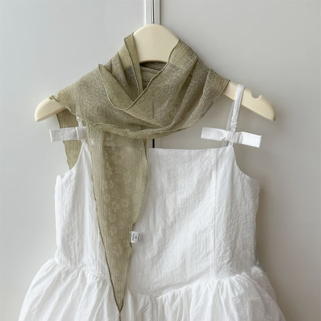 Scarf Floral Jacquard Sheer