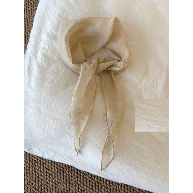 Scarf Floral Jacquard Sheer