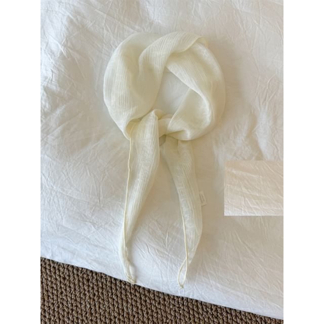 Scarf Floral Jacquard Sheer