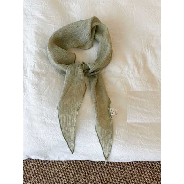 Scarf Floral Jacquard Sheer