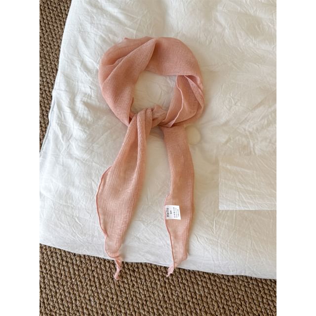 Scarf Floral Jacquard Sheer