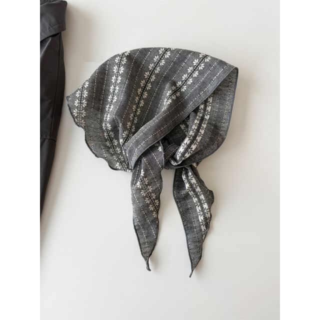 Floral Headkerchief Print