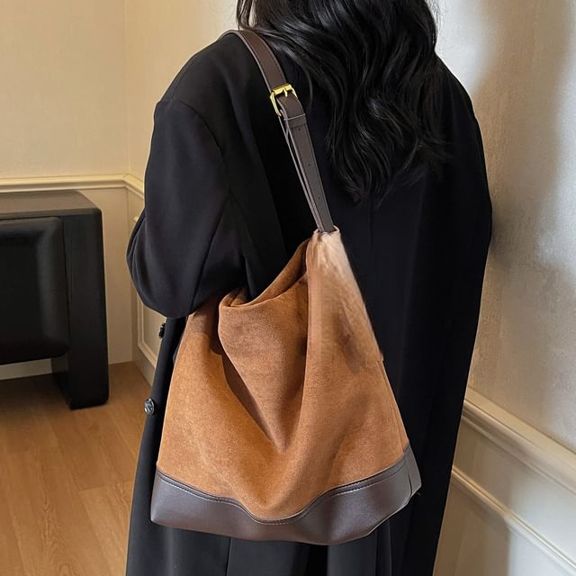 Bag Faux Tote Suede