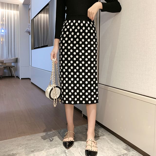 Plaid Midi Skirt - High Rise