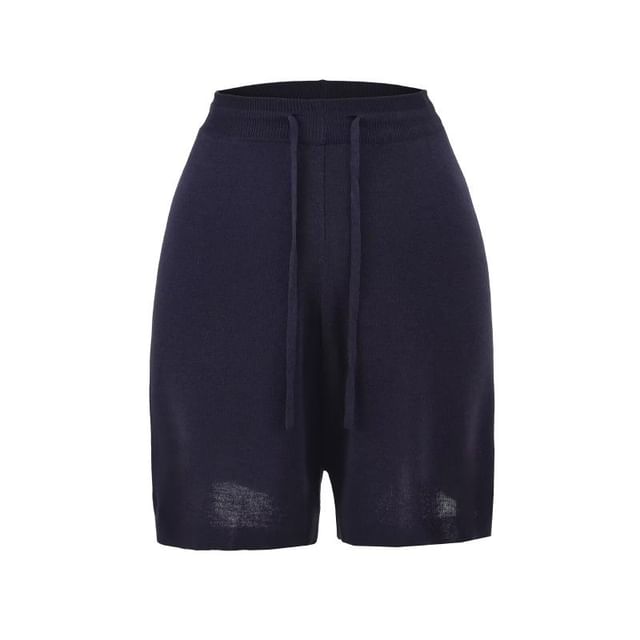 V-Neck Tank Top, Cardigan, and Drawstring Shorts Set