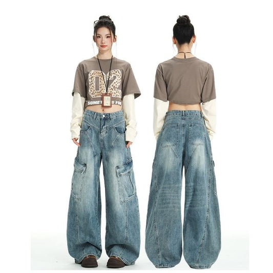 Mid Rise Baggy Cargo Pants (Various Designs)