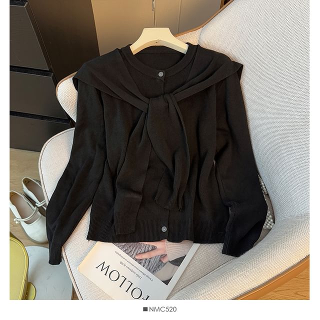 Long Sleeve Striped Loose-Fit Cardigan