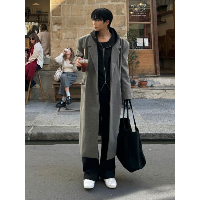 Wool Lapel Coat