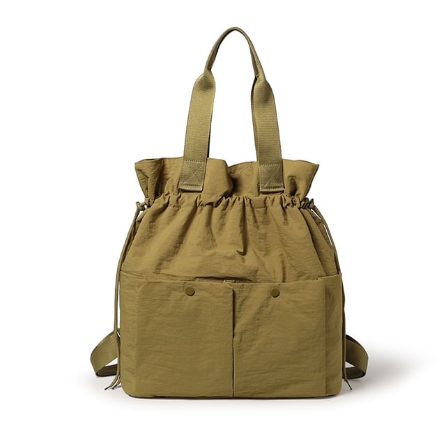 Plain Drawstring Backpack