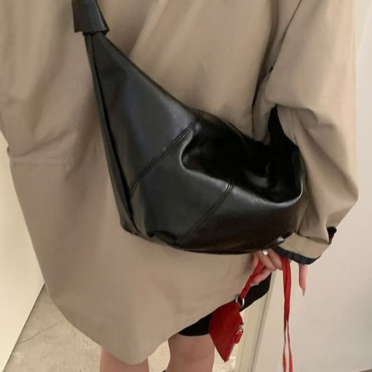 Hobo Faux Leather Shoulder Bag