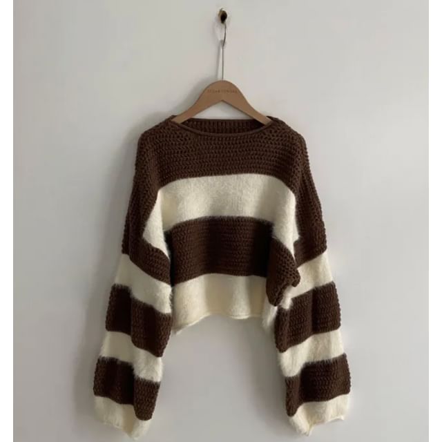 Striped Bateau Neck Jumper