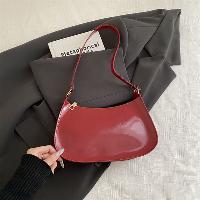 Patent Leather Shoulder Bag