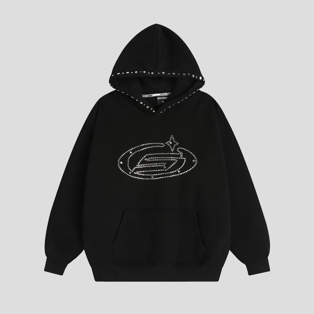 Unisex Studded Oversized Hoodie