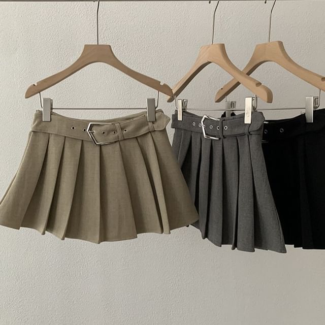 Pleated Mini Skirt