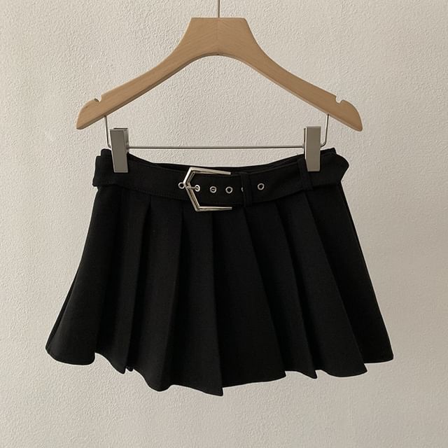 Pleated Mini Skirt