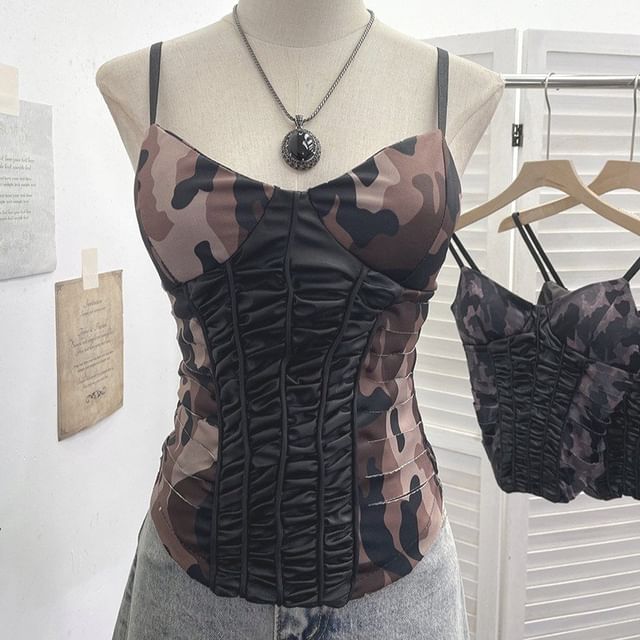 Camouflage V-Neck Cami