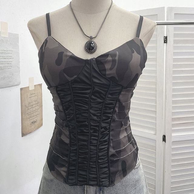 Camouflage V-Neck Cami