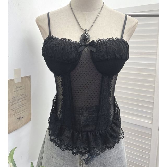 Sheer Spaghetti Strap Camisole