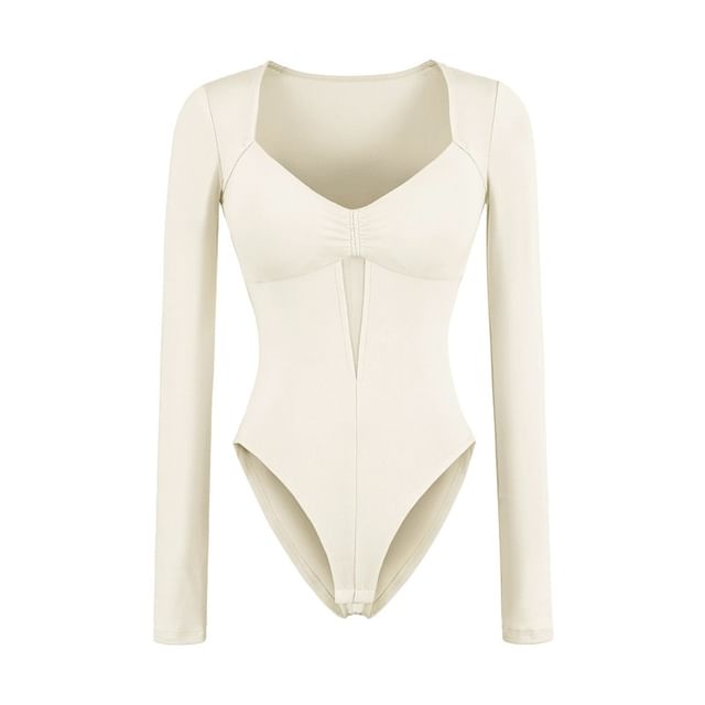 Bodysuit V-Neck Long Sleeve