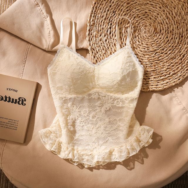 V-Neck Lace Camisole