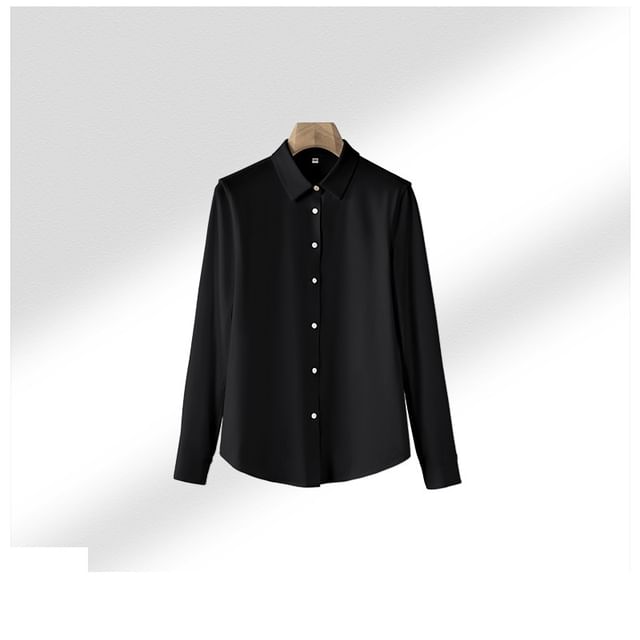 Button-Up Long-Sleeve Shirt