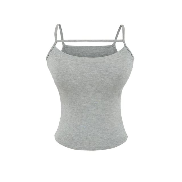 Scoop Neck Camisole - Spaghetti Strap