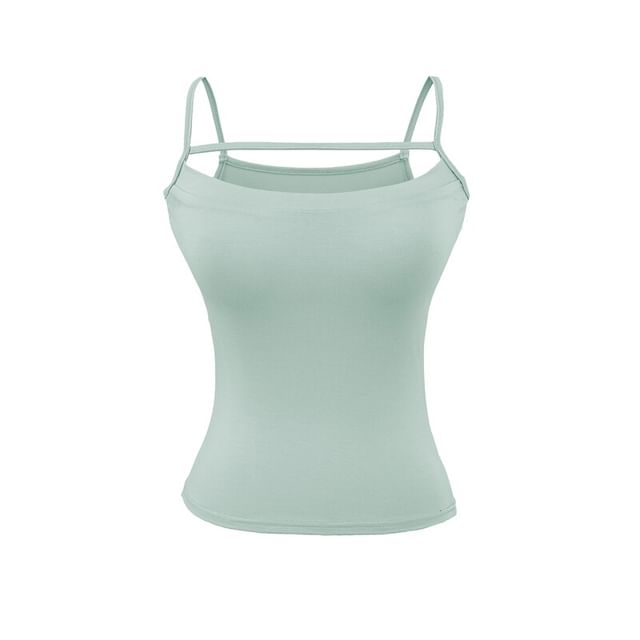 Scoop Neck Camisole - Spaghetti Strap