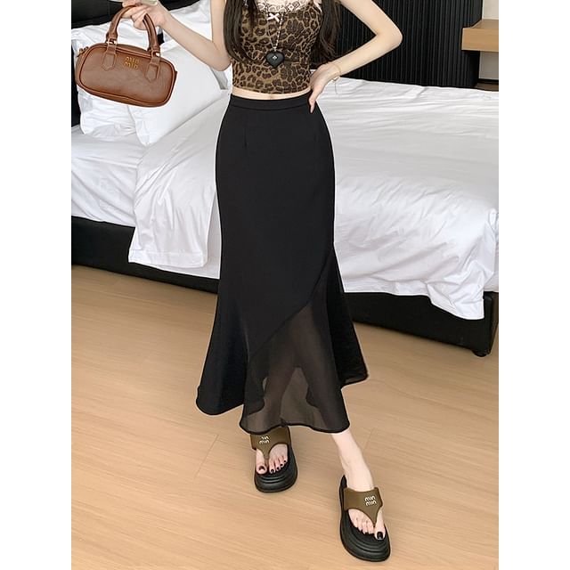 Mid Rise Midi A-Line Skirt - Altfashion Shop