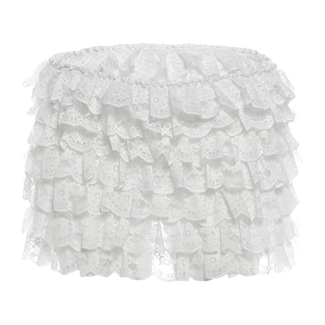 Corset Tube Top and Lace Mini Pencil Skirt Set - Altfashion Shop