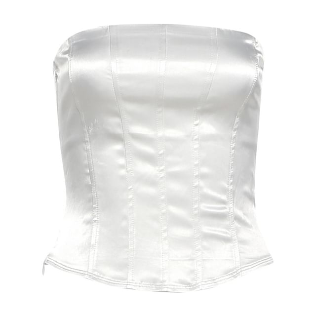 Corset Tube Top and Lace Mini Pencil Skirt Set - Altfashion Shop