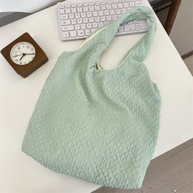 Plain Textured Tote Bag