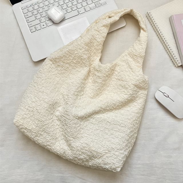 Plain Textured Tote Bag