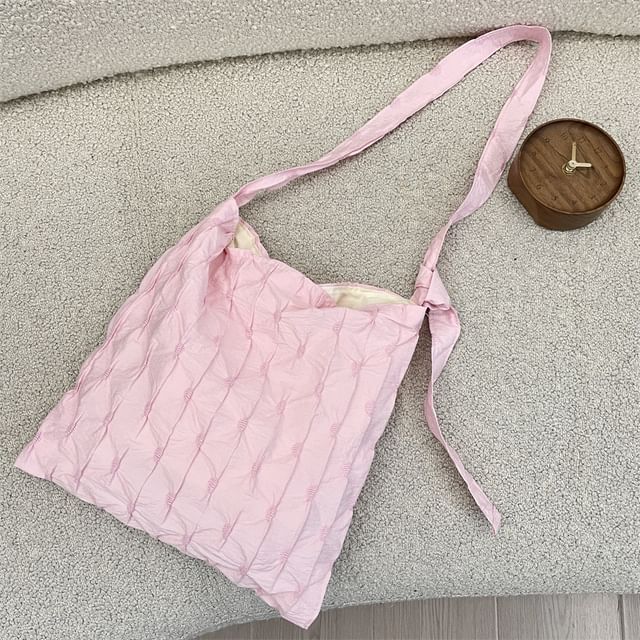 Plain Textured Tote Bag