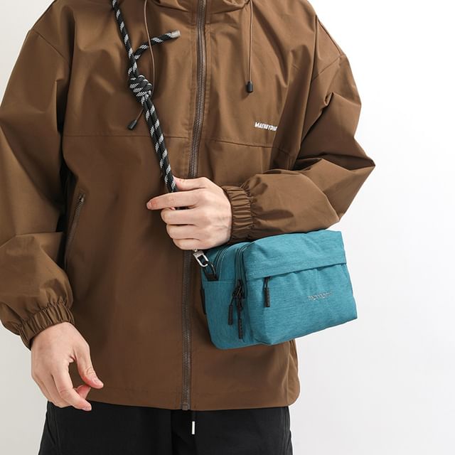 Zip Fabric Crossbody Bag