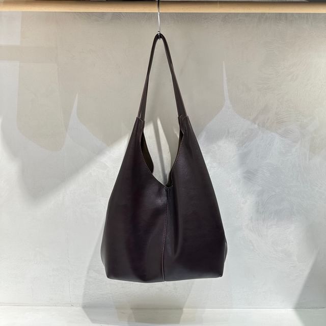 Faux Leather Tote Bag