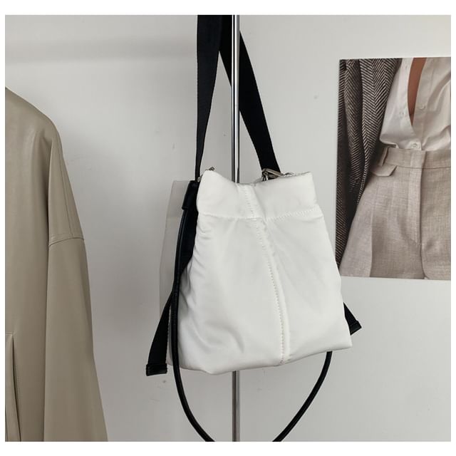 Plain Nylon Bucket Bag
